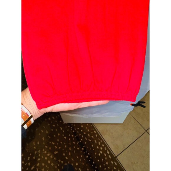 NWT Red Infant Hooded Christmas Gown 3-6 Mos Monag Cotton Sustainable Organic - Picture 6 of 7